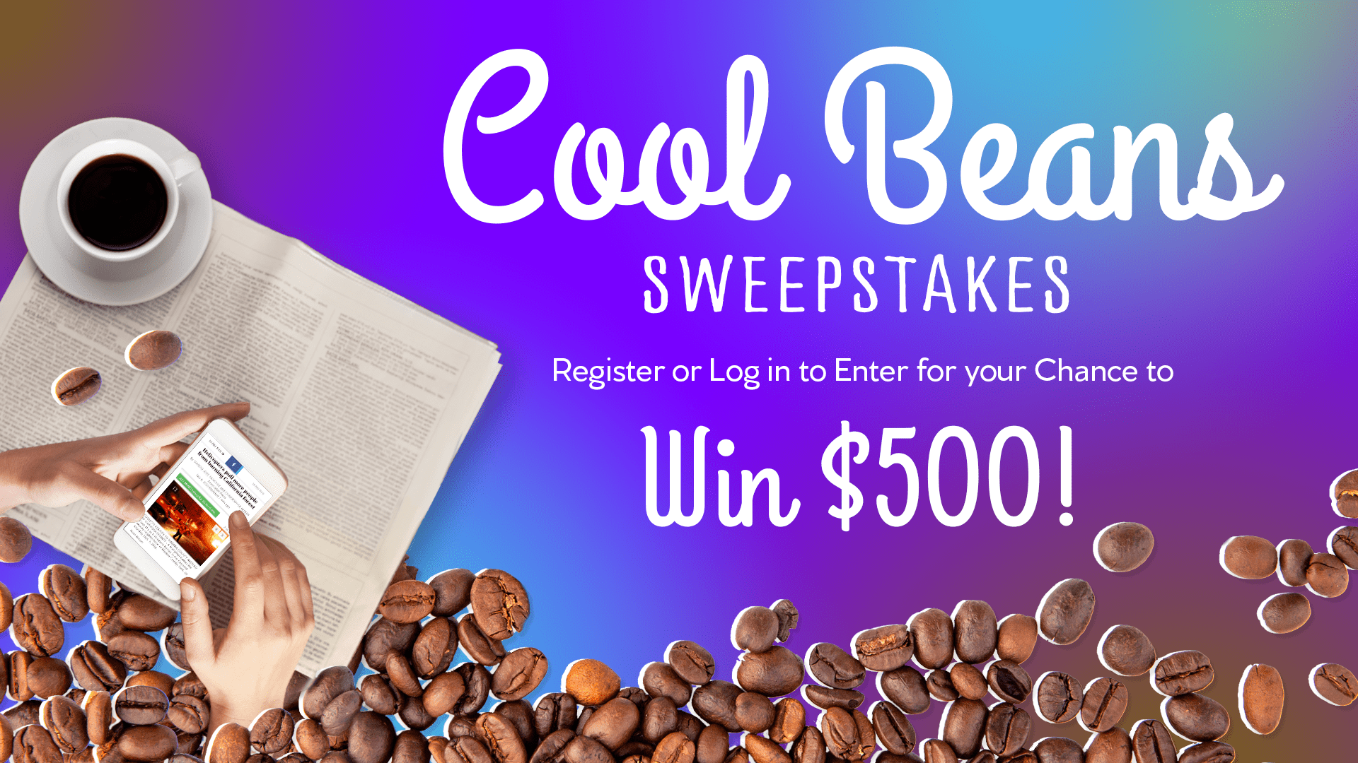 Cool Beans $500 Visa Giveaway Ends 10/25 - Freebies Frenzy