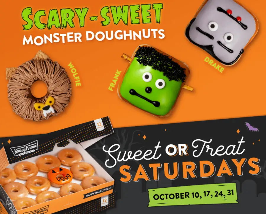 FREE Doughnut at Krispy Kreme on Halloween 10/31 krispy kreme