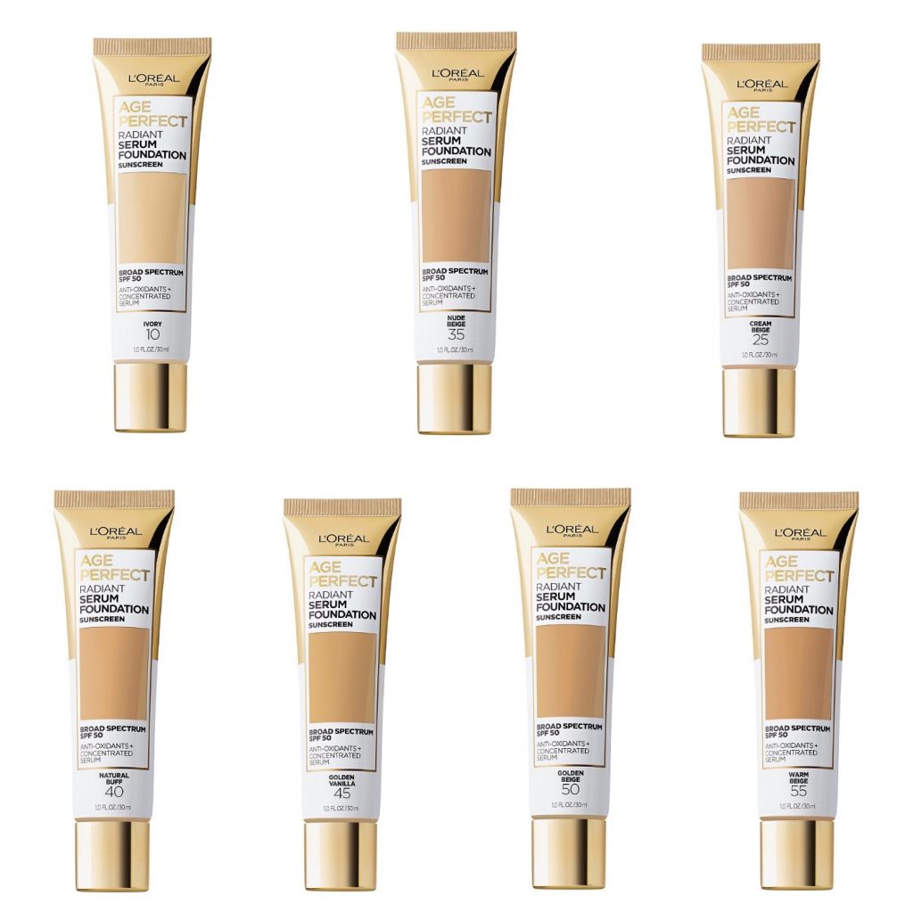 l oreal radiant serum foundation