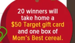 Target GC & Mom's Best Cereal - 10/19
