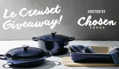 Win 1 of 9 $1,000 Le Creuset Cookware Giveaway - ends 11/22
