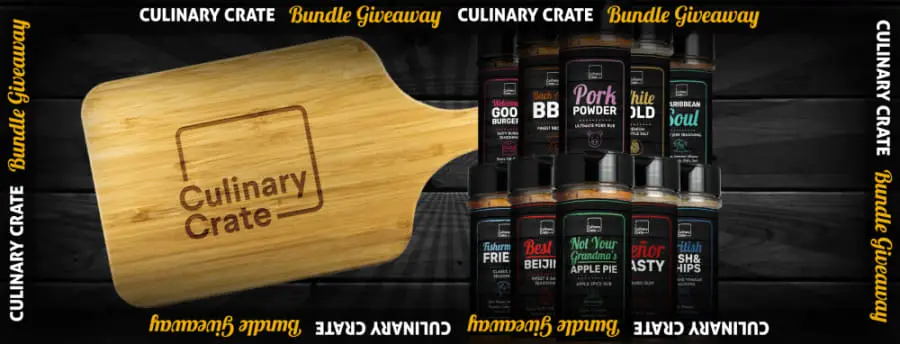 Win the Culinary Crate Giveaway Set with Spice Collection & Chopping Board! Culinary Crate Giveaway