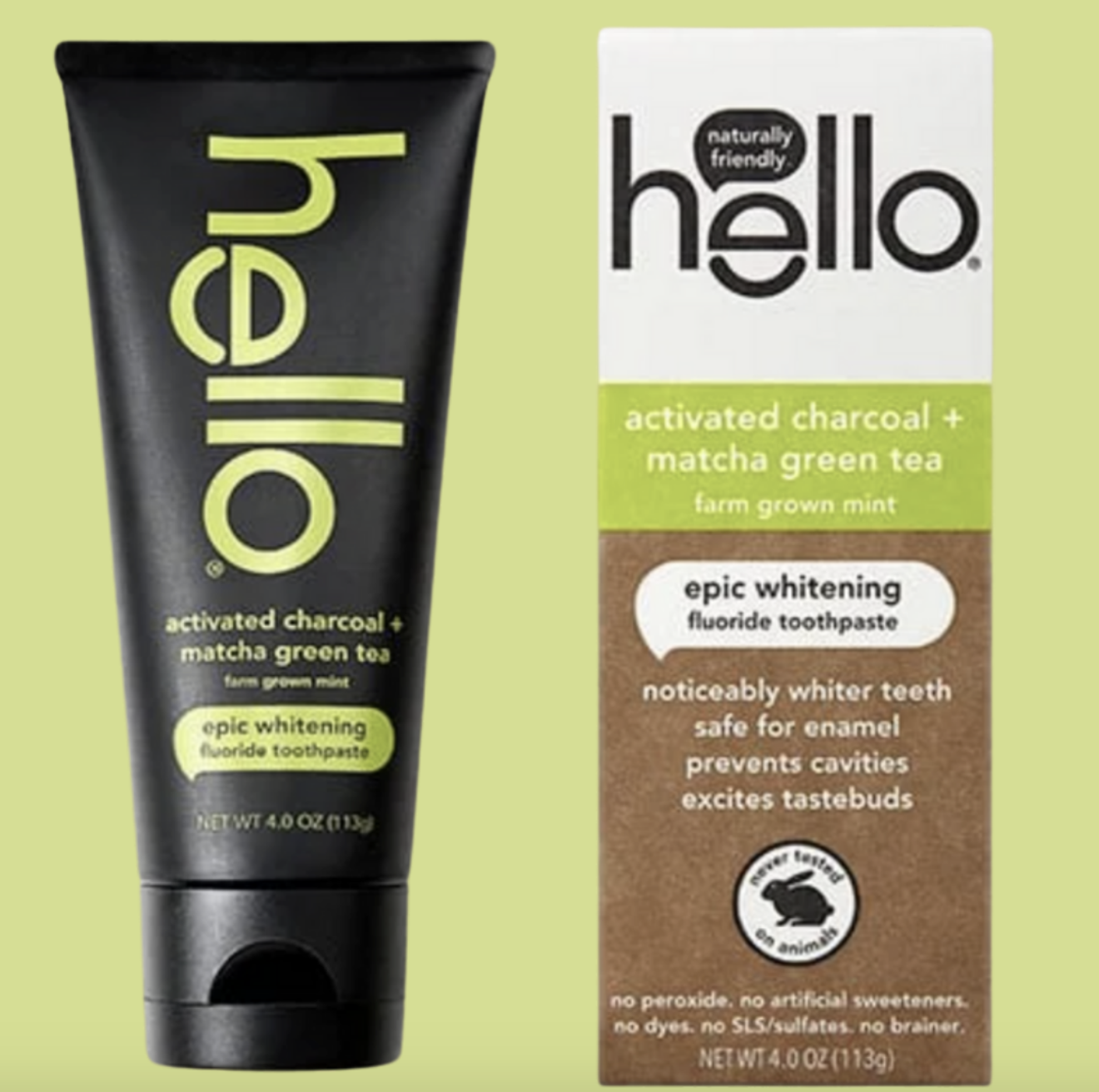 hello charcoal tooth paste