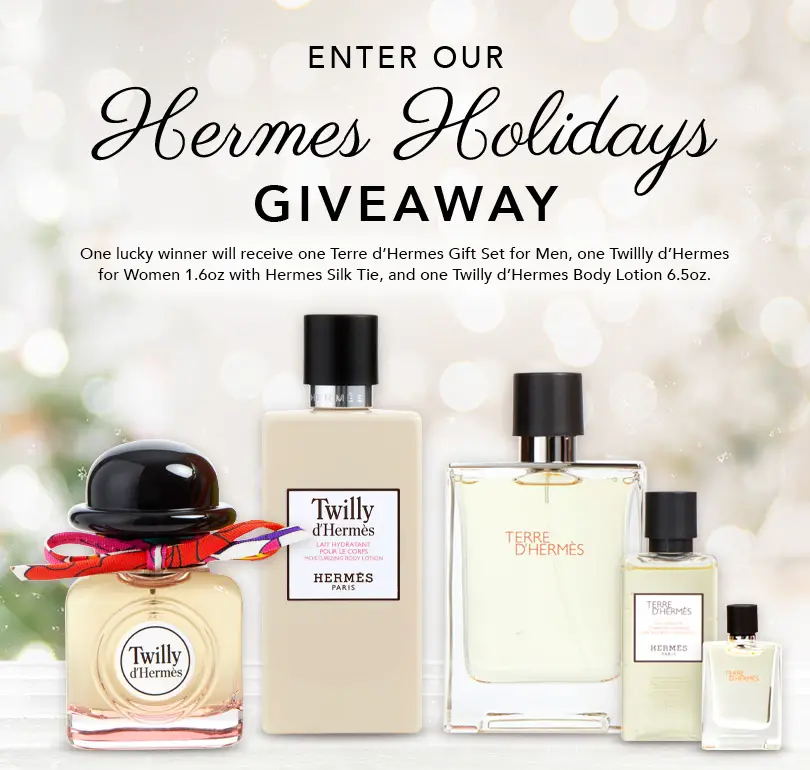 Win a Hermes Fragrance & Lotion His & Hers Prize Bundle - ends 12/31 Hermes
