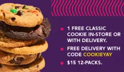FREE Cookie From Insomnia Cookies - exp 12/6