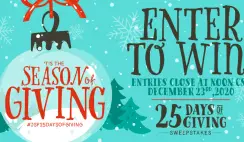 Win $5,000+ in Visa Gift Cards from John Soules Foods 25 Days of Giving - Enter Daily - ends 12/23
