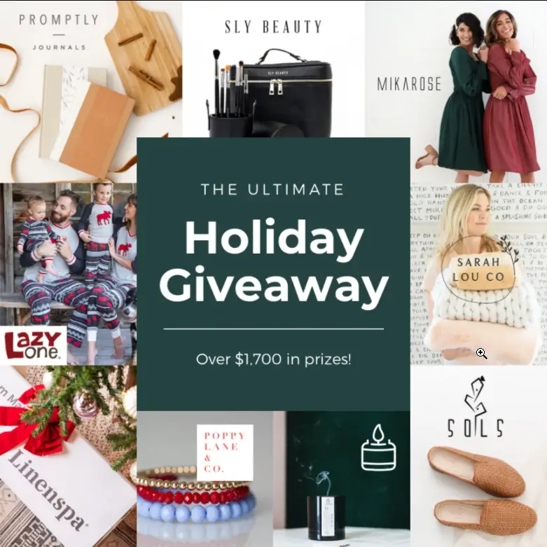 Win a $1,700+ Ultimate Linenspa Holiday Giveaway - ends 12/18 Linenspa Holiday