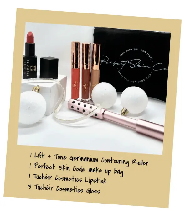 Win a $160 Perfect Skin Code x Tuchéir Cosmetics Beauty Collection Perfect Skin Code x Tuchéir Cosmetics