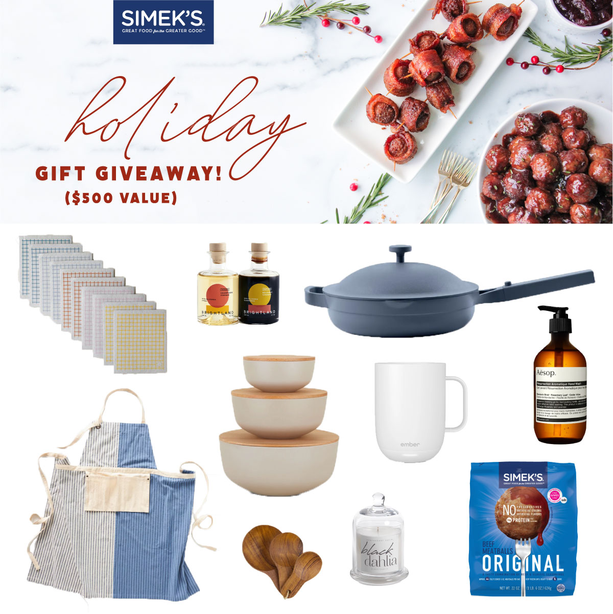 Win the $500 Simek's Holiday Giveaway Simek's Holiday Giveaway