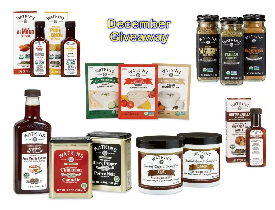 Win 1 of 2 Watkins Products Prizes Watkins Products Prize