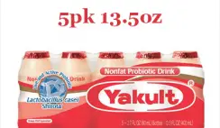FREE Yakult Nonfat Probiotic Drink 5-Pk at Publix