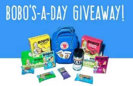 Win the Bobo's For a Year Giveaway - 12 Weekly Winners! Bobo's For a Year Giveaway