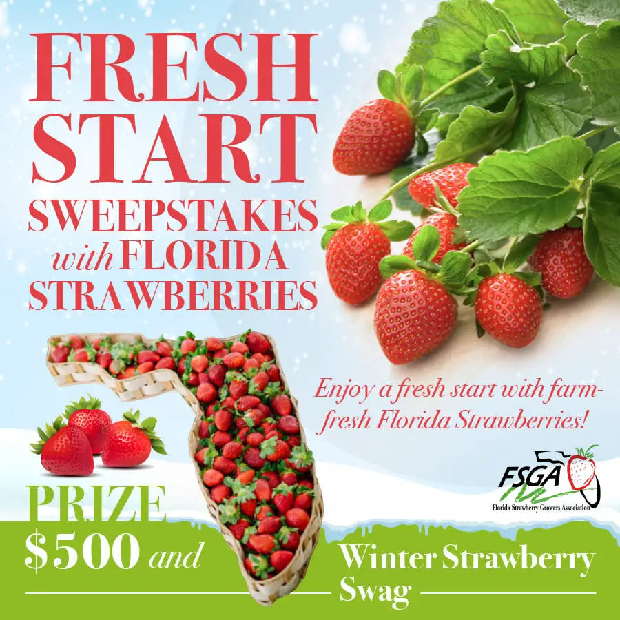 Win the $500 Farm Star Living Fresh Start Giveaway with Florida Strawberries - Enter Daily! Farm Star Living Fresh Start Giveaway