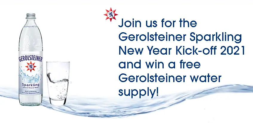 Win the Gerolsteiner Sparkling New Year Giveaway - 100 Winners! Gerolsteiner Sparkling New Year Giveaway