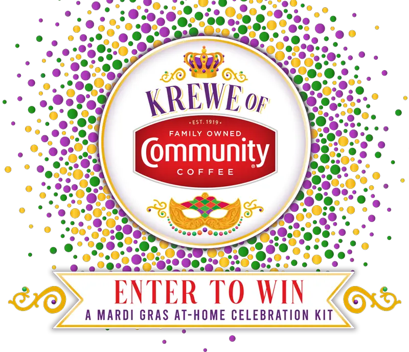 Win Coffee & Mardi Gras Cakes & Swag in the Krew of Community Giveaway - 3 Winners! Krew of Community Giveaway