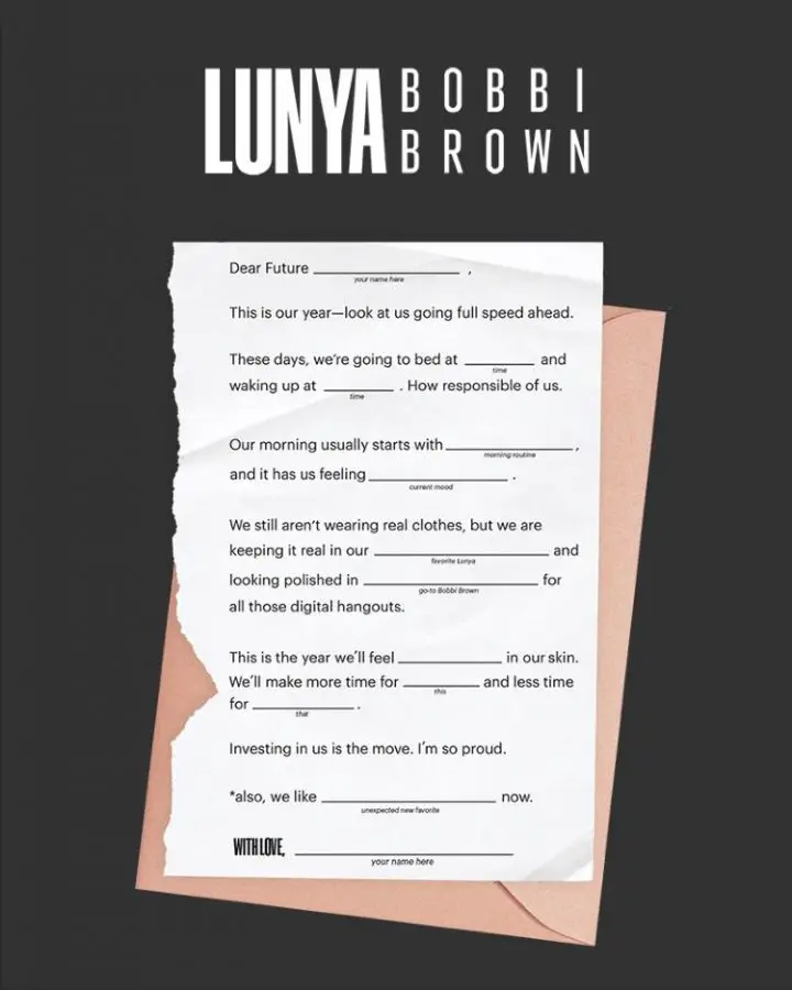 Win the Lunya Bobbi Brown Self-Love Letter Giveaway - 25 Winners! Self-Love Letter Giveaway