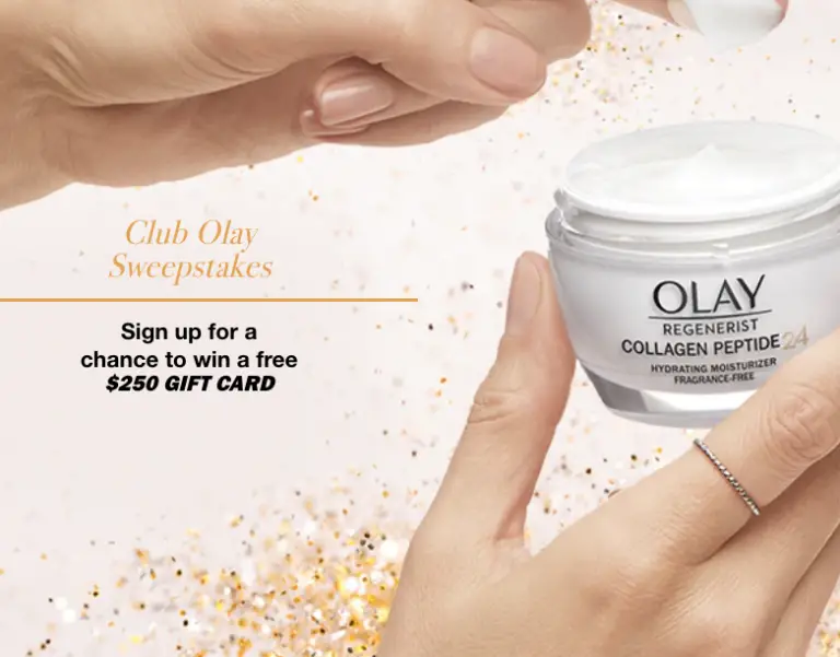 Win a $250 Gift Card for the Club Olay Giveaway Club Olay Giveaway