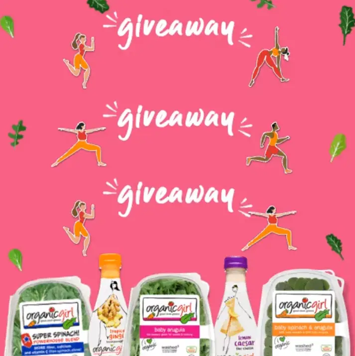 Win a Year of OrganicGirl Salads, $1,000 Activewear Gift Card and More in the Girl Get in Gear Giveaway - 20 Winners! Girl Get in Gear Giveaway