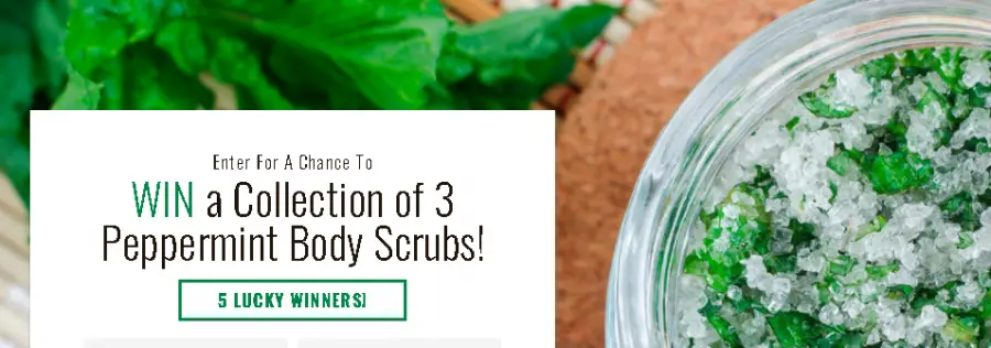 Win a Peppermint Body Scrubs Giveaway Collection - 5 Winners! Peppermint Body Scrubs Giveaway