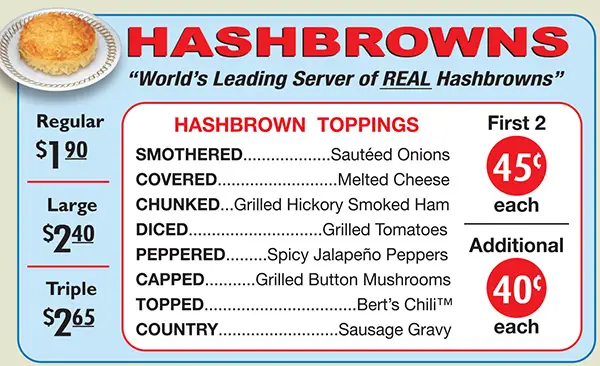 FREE Waffle House Hash Browns FREE Waffle House Hash Browns