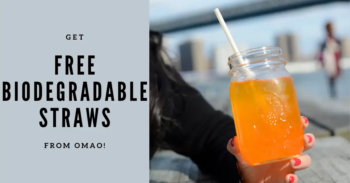 FREE OMAO Biodegradable Straws