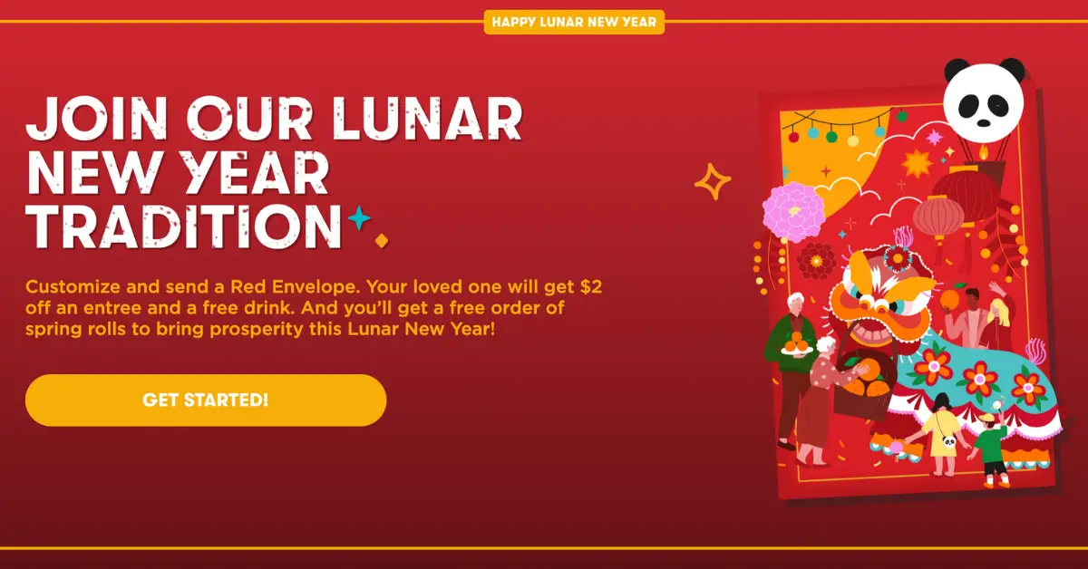 FREE Order Of Spring Rolls At Panda Express