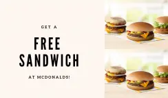 FREE Sandwich At McDonalds