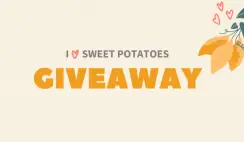 I Love Sweet Potatoes Giveaway