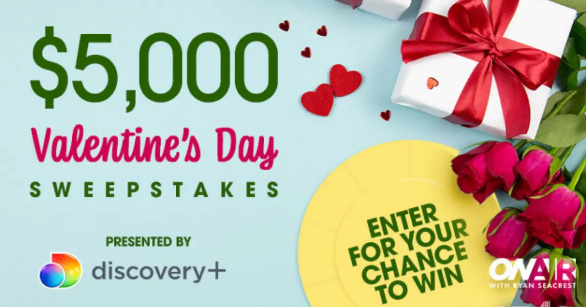 Ryan Seacrest $5K Valentines Day Sweepstakes