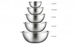 Set Of 5 Stainless Steel Mixing Bowls Deal