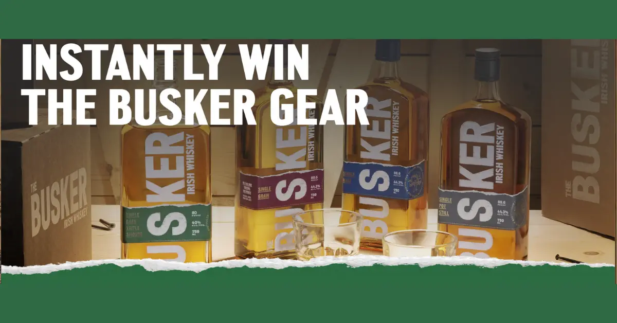 The Busker Irish Whiskey Discovery Sweepstakes And Instant Win Game
