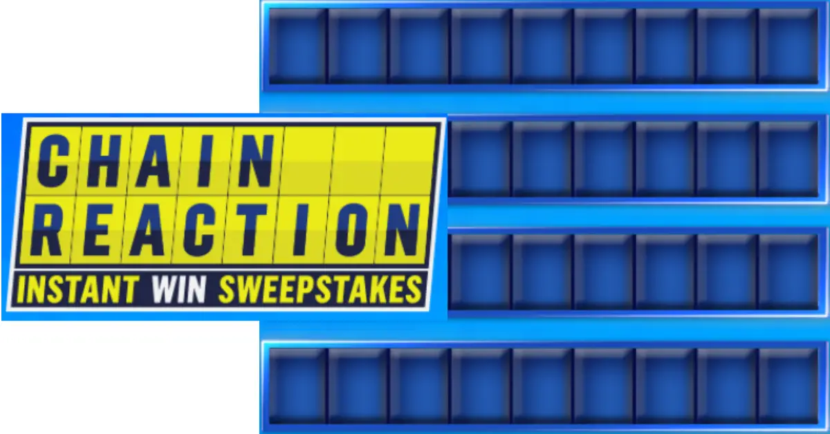 The Game Show Network Chain Reaction Instant Win Sweepstakes