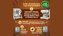iDrink Coffee 12th Anniversary Sweepstakes