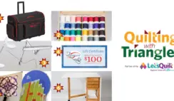 AQS Lets Quilt Beginners Series Quilting with Triangles Sponsor Giveaway