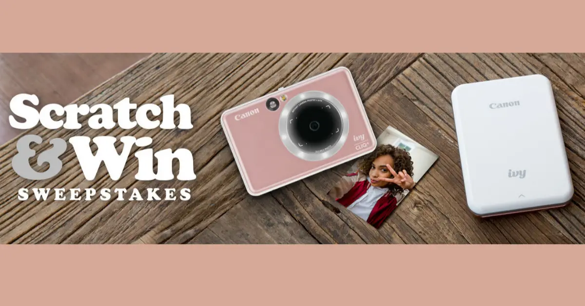 Canon Scratch and Win Sweepstakes