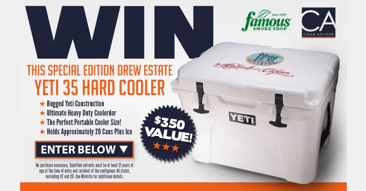 Drew Estate Yeti 35 Cooler Giveaway