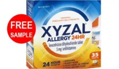 FREE Xyzal Allergy 24HR Allergy Relief Sample