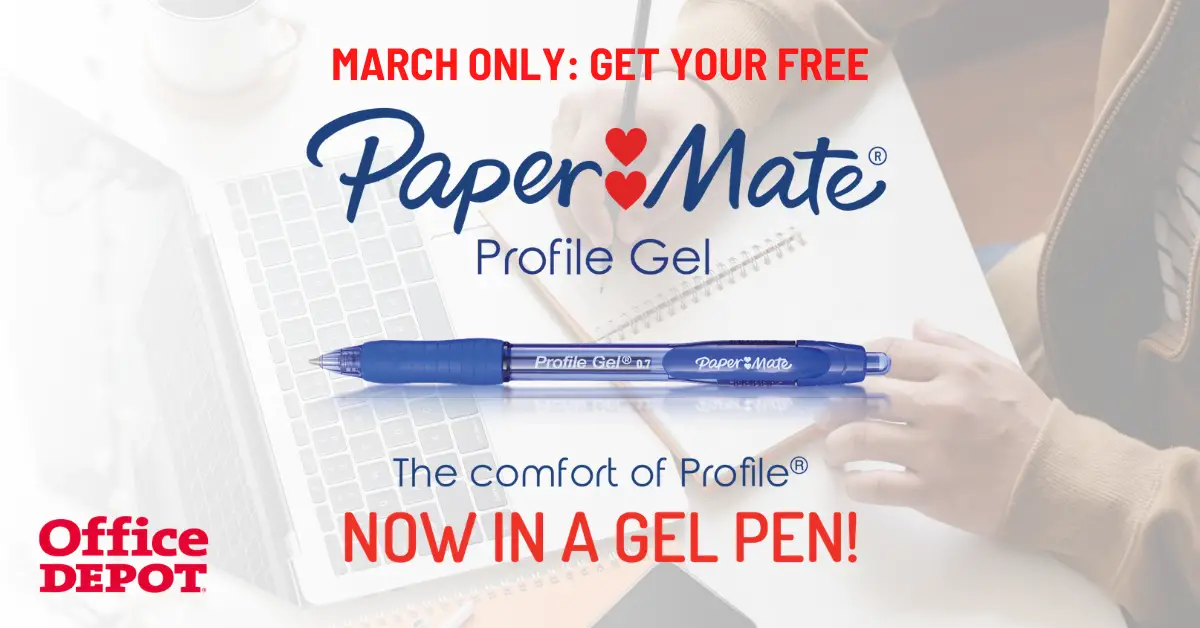 FREE Paper Mate Profile Gel Pen