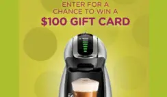 Nescafe Dolce Gusto Chance To Win $100 Sweepstakes