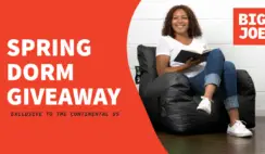 Big Joe Spring Dorm Chair Giveaway