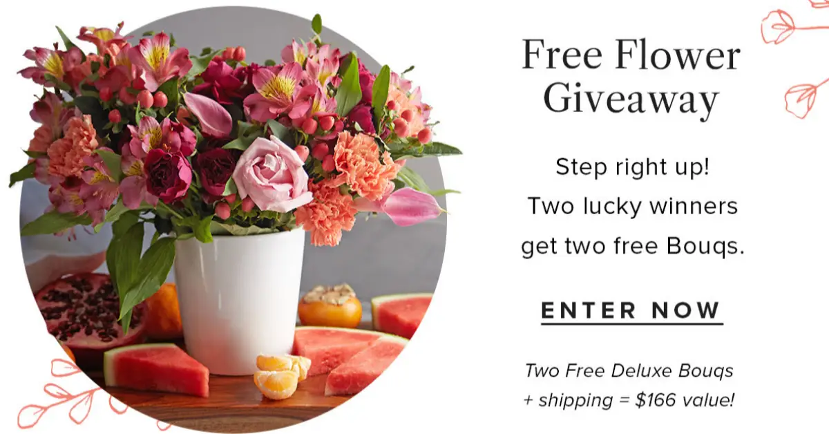 Bouqs Free Flower Giveaway