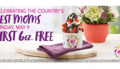 FREE FROYO At TCBY On May 9th for Moms