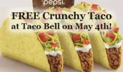 FREE Taco at Taco Bell on May 4th