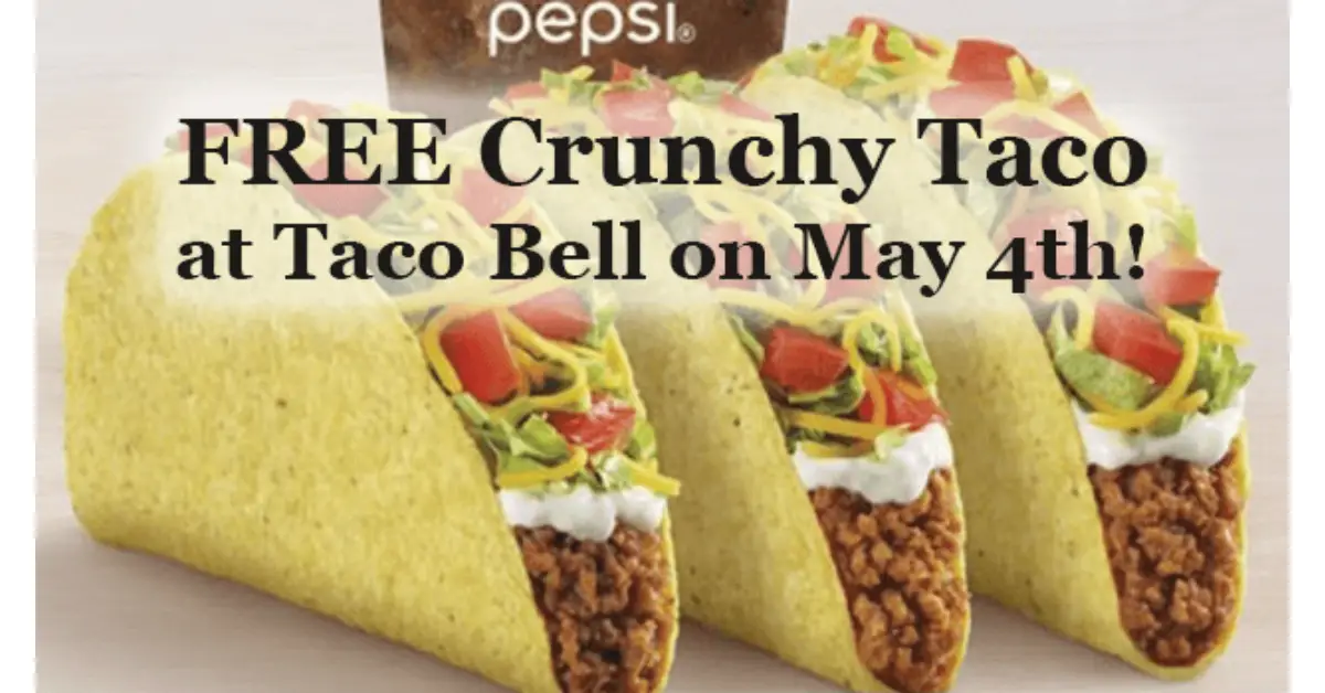 FREE Taco at Taco Bell on May 4th