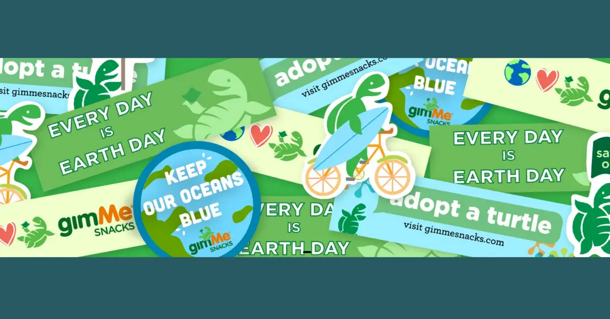 Free Earth Day Turtle Stickers