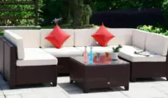 Spring Rattan Patio Furniture Set Giveaway