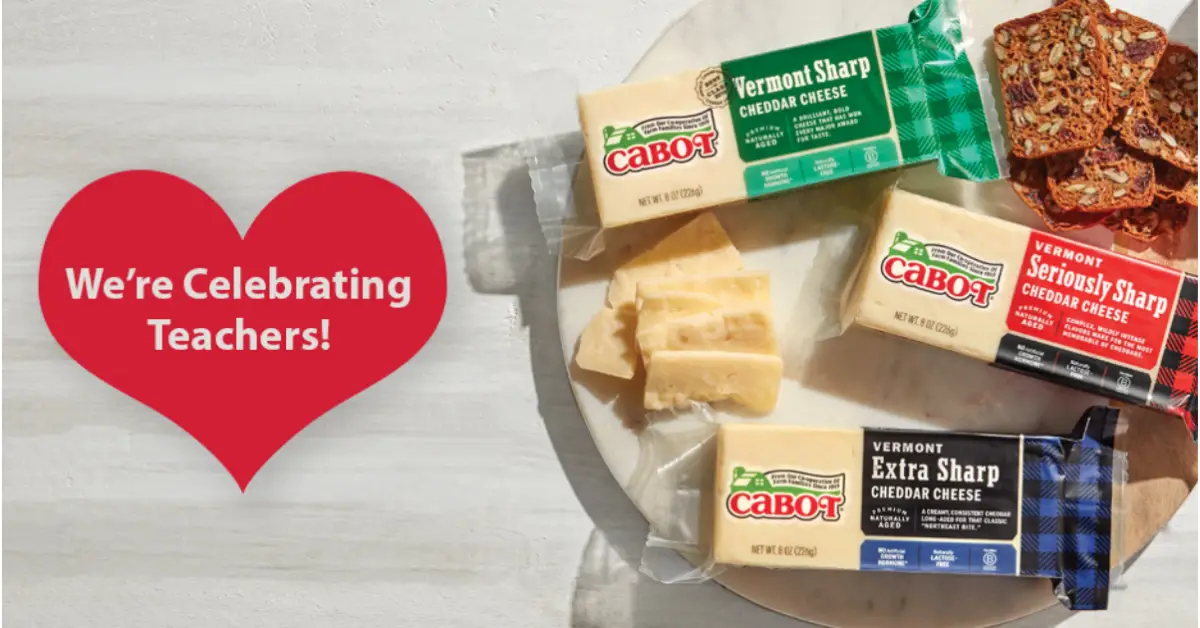 Cabot Cheese Teacher Appreciation Giveaway