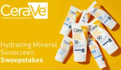 CeraVe Hydrating Mineral Sunscreen Sweepstakes