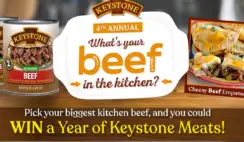 Keystone Meats Whats Your Beef Sweepstakes