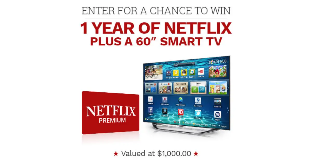 WIN A Year Of Netflix Plus A TV